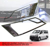 Toyota Hiace Commuter Black Headlight Cover Trim (2019-2020)