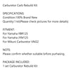 Yamaha YBR125, JYM125 Carburetor Repair Kit (2005-2023)