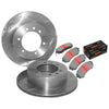 Nissan Patrol GU Y61 Rear Slotted+Drilled Disc Rotors+4x4 Brake Pads