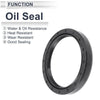 Oil Seal 72x90x12mm Nitrile Rubber Black 5 Pcs
