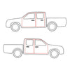 Toyota Hilux 1988-1997 Door Weatherstrip