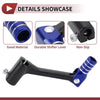 Bosuer Cheetah Black Blue Folding Gear Shifter Lever