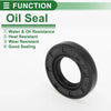 Make Model Oil Seal 5 Pcs 20x38x7mm Black NBR Rubber Seal Ring Rotary Shaft