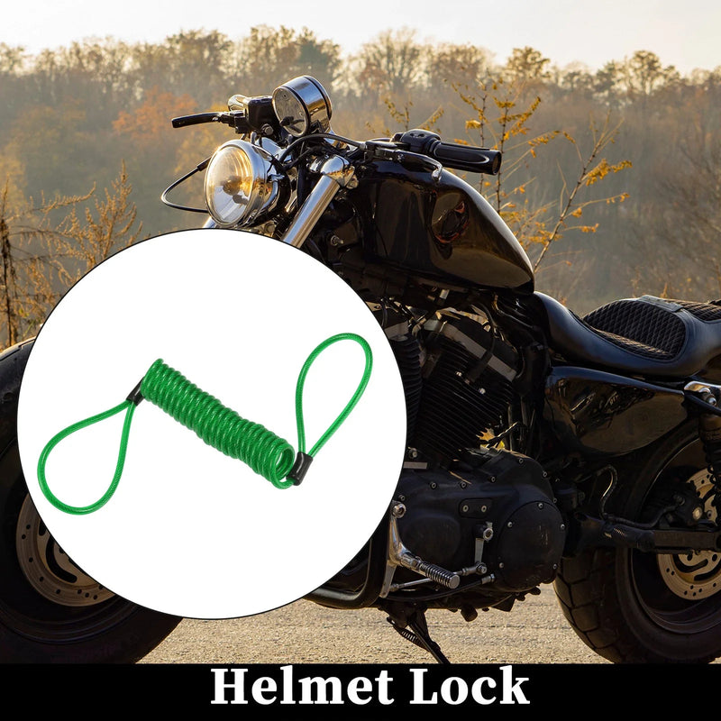 Green Motorcycle Disc Lock Cable