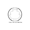 Lexus LX470 Hand Park Brake Shoes + Springs (1998–2007)