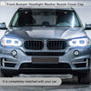 BMW X5 White Front Right Side Bumper Headlight Washer Nozzle Cover Cap