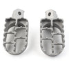 Bike Racing Silver Universal Motorcycle Wide Foot Pegs