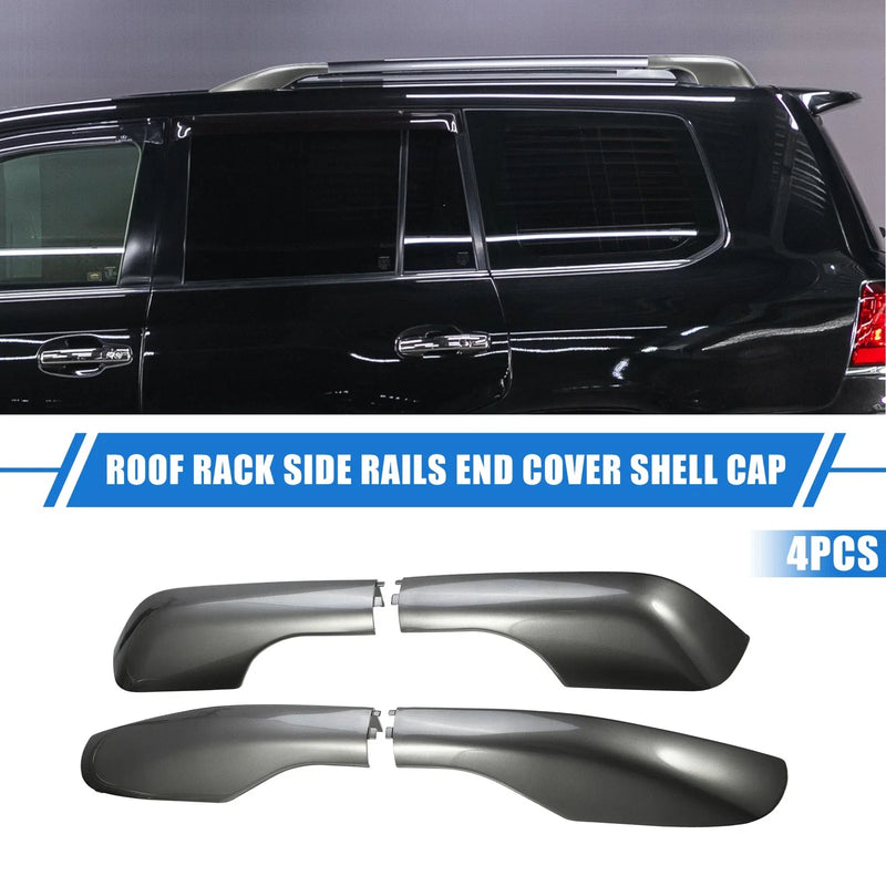 Lexus LX570 (2008-2015) Gray 4 x Car Roof Rack Side Rails End Covers