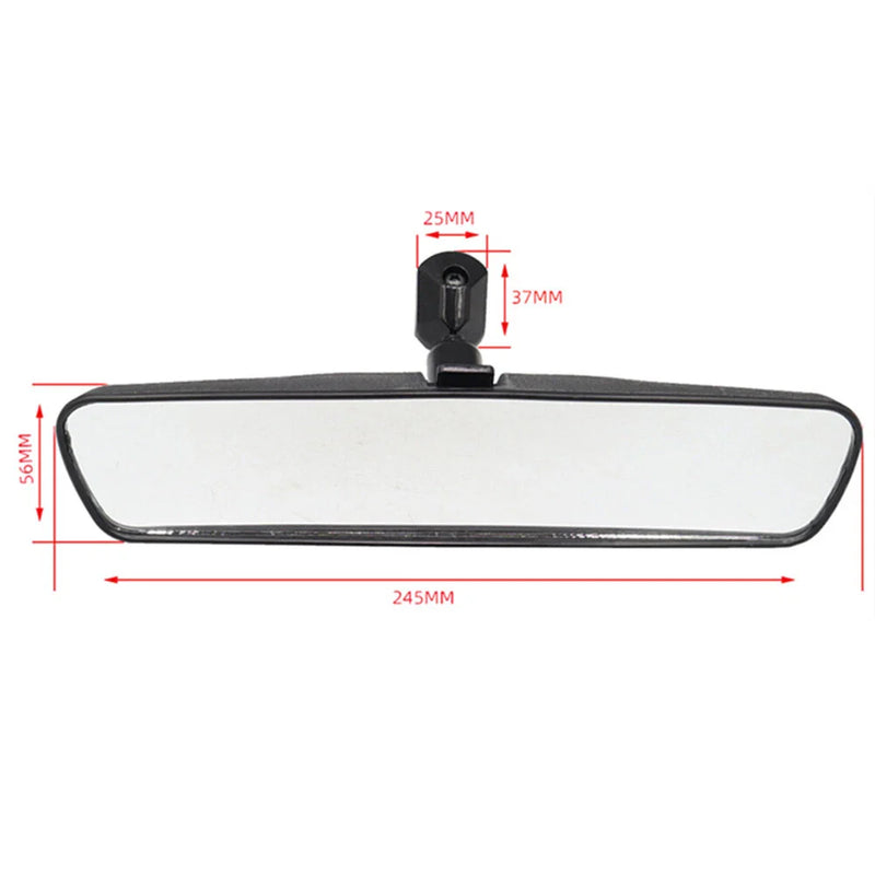 Car 10" Universal Black Rear View Mirror (Fits Most Models)