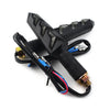 Universal Models 10mm Motorcycle Black LED Amber Turn Signal Lights