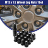 Honda Chevy Nissan Black 1 Set M12x1.5 Car Wheel Lug Nuts
