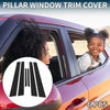 Honda Accord 6 Pcs Black Door Pillar Window Trim (1998-2002)