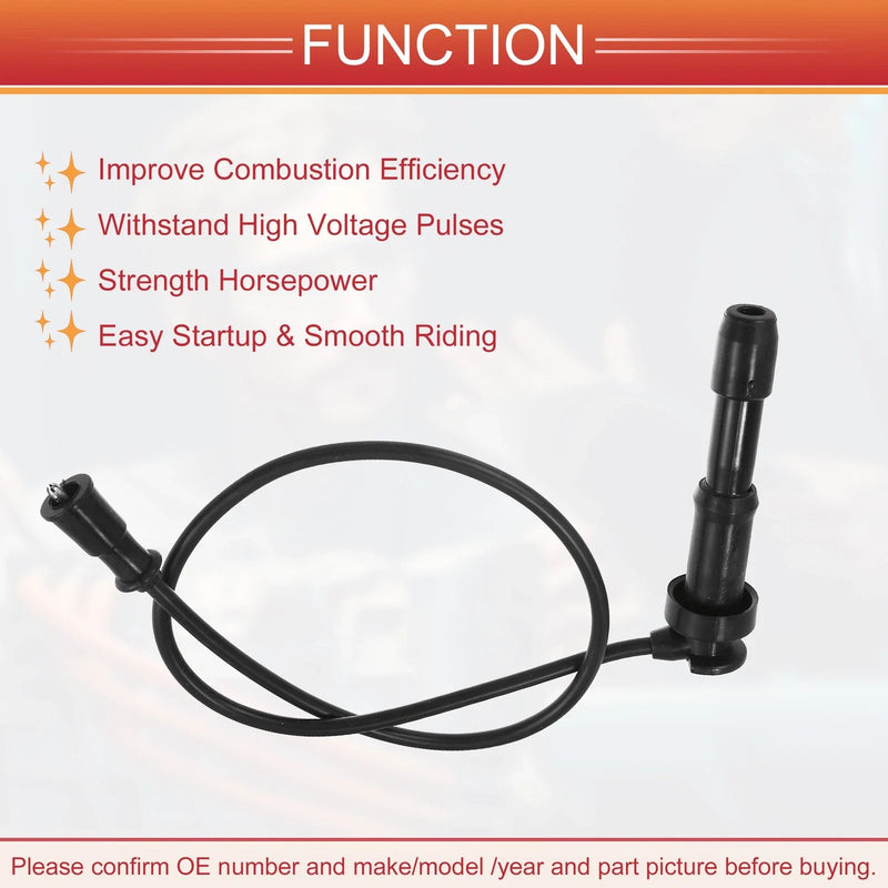 Kia Sorento 3pcs Spark Plug Wire Ignition Coil Cable (2003-2006)