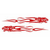 Cars & Motorcycles 2 x Flame Totem Reflective Stickers