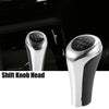 BMW X1 E84 Faux Leather Black Silver Tone 5 Speed Manual Shift Knob