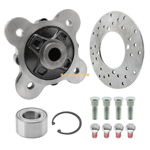 Polaris Ranger 900 1000 XP Crew Rear Wheel Hub Studs Brake Rotor Kit