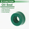 Oil Seal Rotary Shaft Seal TPU 8x16x8mm High Pressure Green 5 Pcs