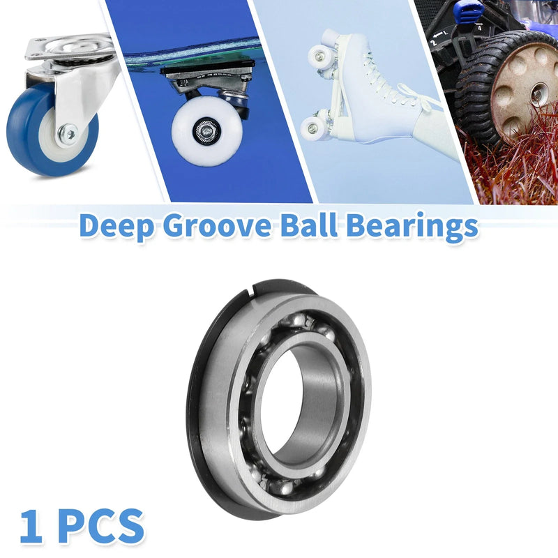 Deep Groove Ball Bearings 25x47x12mm 1 Pc Silver Tone