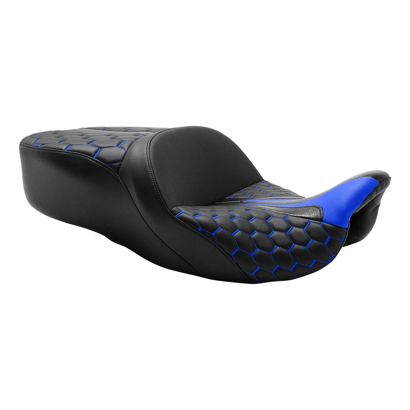 Harley Electra Street Tri Glide (2009-2023) Black Blue Seat