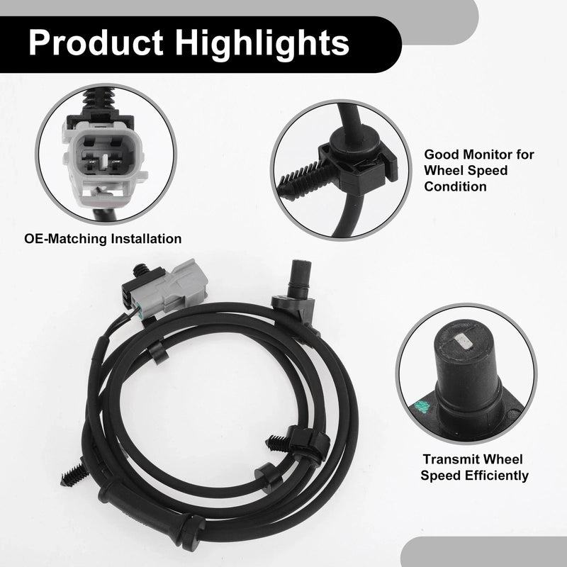 Dodge Ram Rear Left Right ABS Wheel Speed Sensor