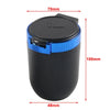 Universal Use Portable Car Ashtray with Lid and Blue LED Light