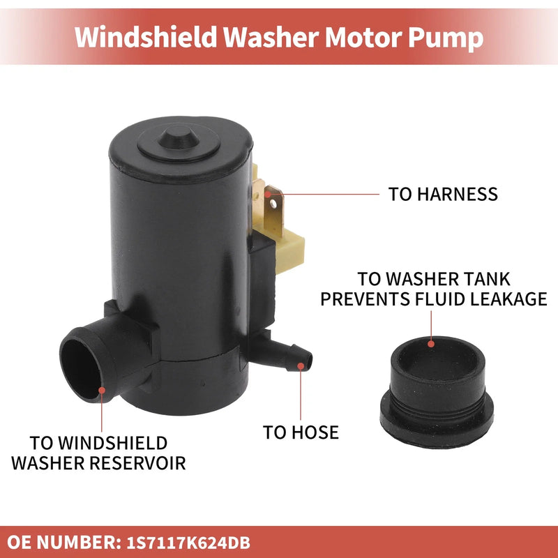 Ford Windshield Washer Pump w/ Grommet (2015-2023)