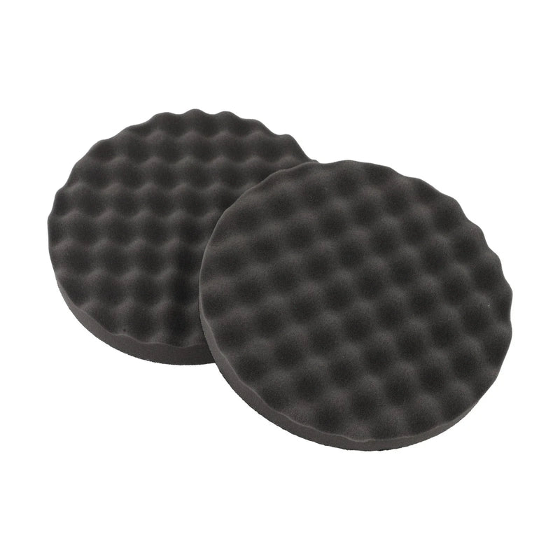 2 x 8-Inch Round Single-Sided Foam Polishing Pad Tool Kit Black