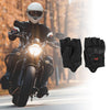 M 1 x Motorcycle Gloves Breathable Half Finger Leather Outdoor Gloves Black