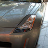 For 2003-2008 Nissan 350Z Carbon Fiber Headlight Sticker Eyelid Cover Eyebrows