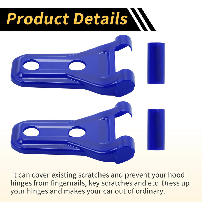 Jeep Wrangler JL JLU (2018-2024) - Deep Blue Engine Hood Hinge Covers