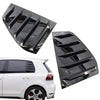 Volkswagen Golf Rear Door Window Triangle Gloss Black Trims (2009-2013)