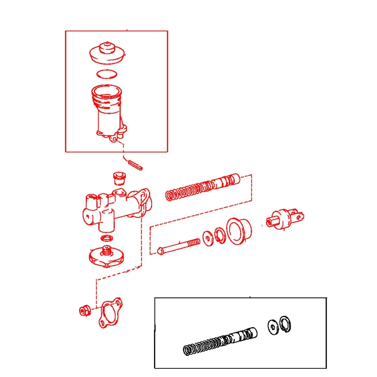 5/8 Clutch Master Cylinder for Toyota Hilux N20 RN20 RN22 RN25 RN27 1972-1978
