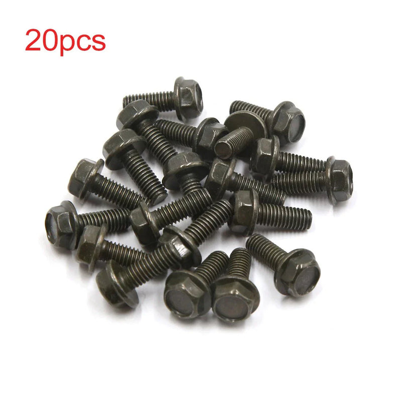 Universal Scooter 20pcs Dark Green Hexagon Bolts Screws