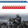Motorcycle Helmet PU Glue / 1 Set / Bright Red Plastic Decoration
