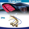 Universal 3 x LED Motorcycle Brake Stop Light Wire Socket Holder