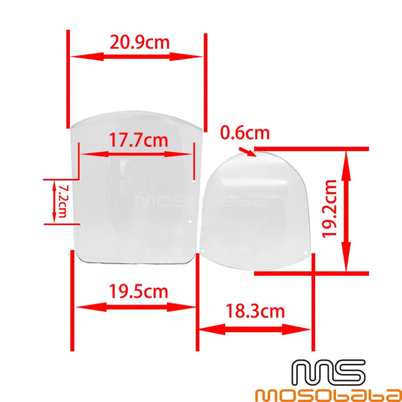Harley Sportster XL & Dyna Headlight Windshield (2004-2023)