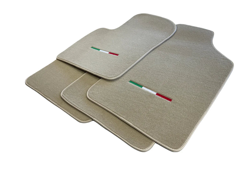 Fiat 500 (2008-2019) - AutoWin Premium Brand Beige Tailored Floor Mats