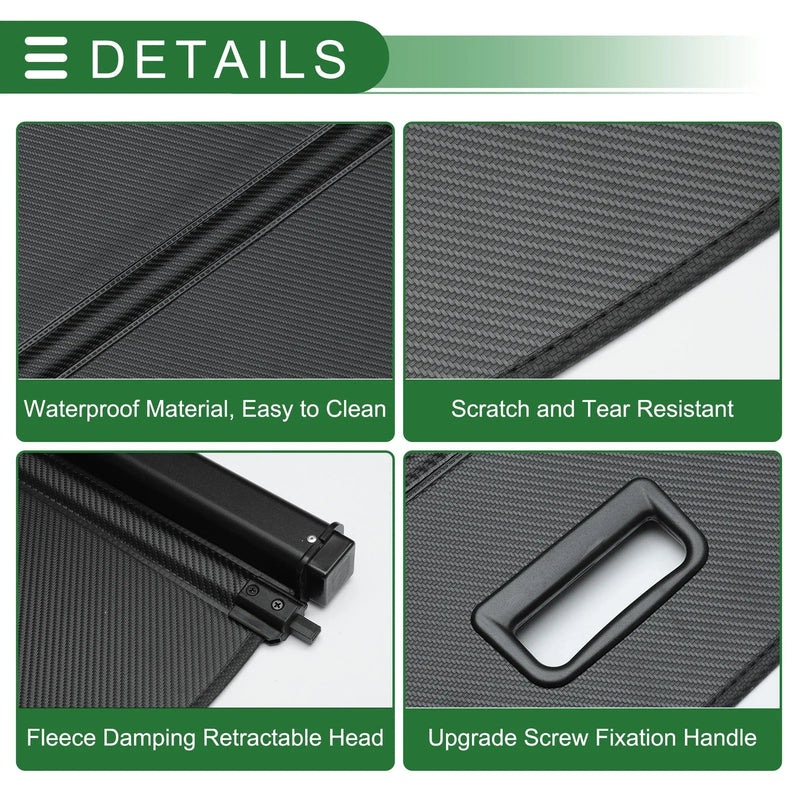 Kia Soul (2008-2013) - Retractable Black Carbon Fiber Cargo Cover