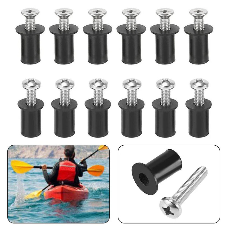 Kayaks Canoes Boats Stainless Steel Screws & Nuts / 12PCS / Screws and Nuts