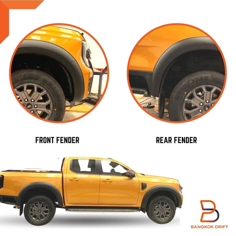 Ford Ranger Wildtrak Smooth Matte Black Fender Flare Arch (2022-2023)