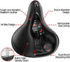 Cruiser Bike Wide Big Ergonomic Bicycle Seat