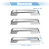 Ford F150 (2021-2022) Silver Tone 4 Pcs Door Handle Trim Covers