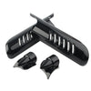 Harley Touring FLHT Fork Lower Leg Deflectors Shield Covers Black (2000-2013)