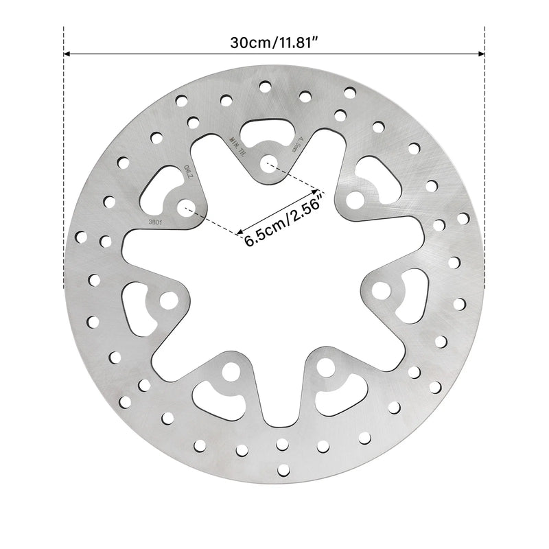 Harley Electra Glide 11.8in Front Brake Discs Rotors & Bolts (2014 - 2024)