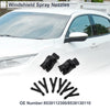 Toyota 6 x Windshield Washer Nozzles & Hose Connectors