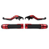 Speed Twin Red Extendable Brake Clutch Levers Grip Set (2019-2023)
