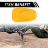 Universal Motorcycle Kickstand Pad 3.54 x 2.36 in Support Plate Yellow 2 x Pcs