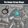 Motorcycle 8pcs Stainless Steel Tie Down Anchor Hooks Strap Rings