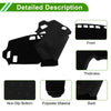 Mitsubishi Delica B34A B35A B37A B38A Dashboard Cover Black Polyester