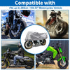 Make Model Motorcycle Cover Half Cover Waterproof 420D-PU Silver Tone